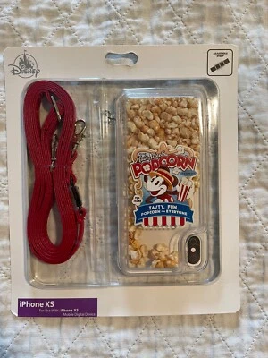 Disney Parks D-Tech iPhone XS Disney Main Street попкорн чехол с ремнем - новый - Изображение 1 из 2