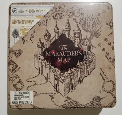 Nuevo rompecabezas familiar mapa merodeadores Harry Potter 550 piezas en lata coleccionable Foto 1 de 4
