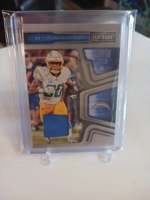 2022 Playbook Austin Ekeler Gameday Materials Jersey Chargers GM-11 Patch - Image 1 of 2