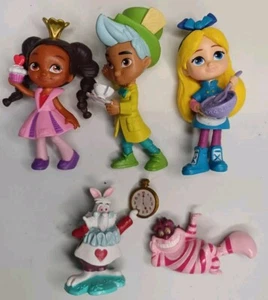 Disney Junior Alice's Wonderland & 2 Vtg Figures Lot of 5 - Picture 1 of 7