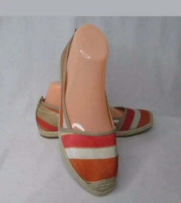 Antonio Melani Shoes Espadrilles 8.5 Orange Steipe Teegan NEW - Image 1 of 4