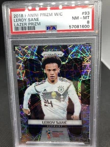 2018 Panini Prizm World Cup Leroy Sane 93 Lazer Prizm PSA 8 GERMANY World Cup 25 - Picture 1 of 2