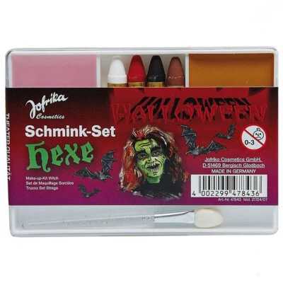 JOFRIKA COSMETICS KINDER MAKE-UP HEXE Halloween Karneval Theater Schminke Farben Monster Vampir