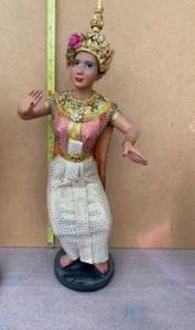 Thailand - Rare 1980s Dancing Thai Lady Rubber Figurine. 19" - Picture 1 of 18