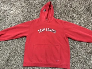 Vintage Nike Team Herren Kanada Hockey Team Kanada Hoodie Pullover rot Gr. Large - Bild 1 von 8