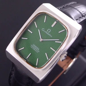 VINTAGE OMEGA CONSTELLATION CHRONOMETER AUTOMATIC GREEN DIAL DRESS MEN'S WATCH - Imagen 1 de 11