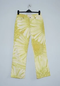 ROBERTO CAVALLI Womens Vintage Archive Luxury Floral Print Jeans Pants Size M - Picture 1 of 10
