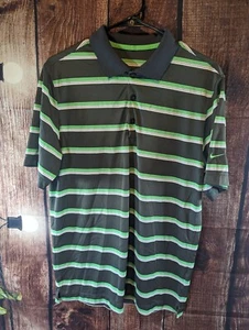 Nike Golf Tour Performance Polo Größe S DRI-Fit grau grün und weiß - Bild 1 von 6