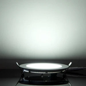 Ultrathin LED Ceiling Light Panel Lamp Fixture Circle Recessed Lighting SMD 2835 - Picture 1 of 14