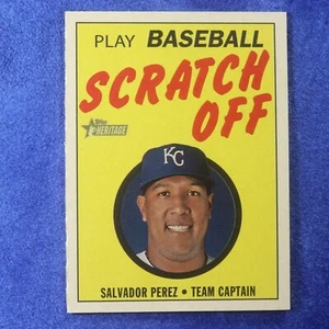 2019 Topps Heritage #26: Salvador Perez [Scratch Off] (INS-207) - Picture 1 of 1