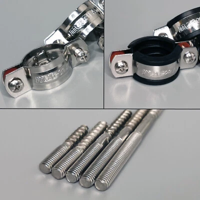 Edelstahl V4A Schraubrohrschellen Rohrschellen V2A Stockschrauben PG Rohr A4 A2 - Bild 1 von 4
