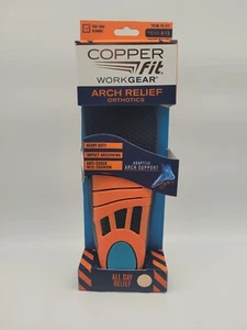Copper Fit Work Gear Arch Relief Orthotic Insoles, Cut to Size (Men's US 8-13) - Picture 1 of 4