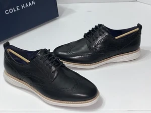 Cole Haan Grand Evolution Ala Corta Punta de Ala Oxford Hombres Zapatos Cuero Negro 10.5* - Imagen 1 de 8