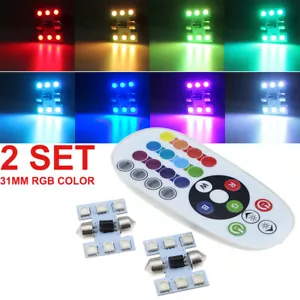 Control remoto 31mm DE3175 DE3022 LED mapa interior cúpula tronco bombilla festoon - Imagen 1 de 11