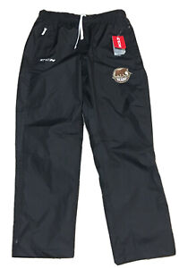 Hershey Jr. Bears Hockey CCM Black Nylon Gym Athletic Drawstring  Pants Adult L