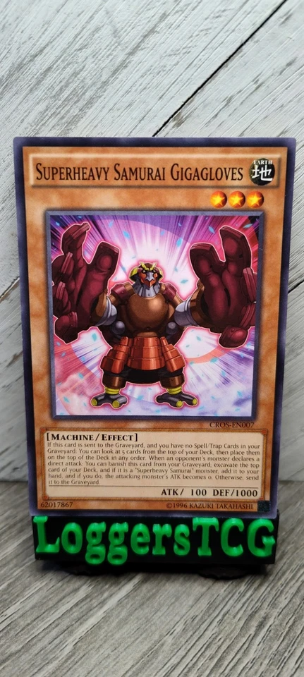 Yu-Gi-Oh! Superheavy Samurai Gigagloves / CROS-EN007 UNLIMITED LP - Image 1 of 1