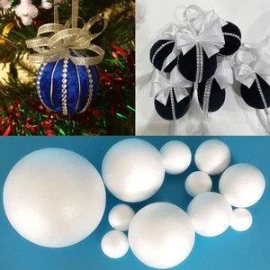 1cm 1.5cm 2cm 2.5cm 3cm 4cm White Foam Round Balls Mini Polystyrene Craft. - Picture 1 of 35