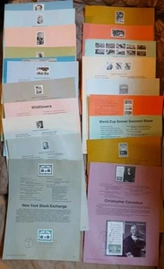 20 USA Stamp Souvenir Sheets - 1990's First Day Postal Stamp Issues - Picture 1 of 5