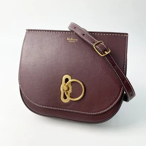 MULBERRY Amberley Satchel Schultertasche klein Leder rotbraun gebraucht authentisch - Bild 1 von 17