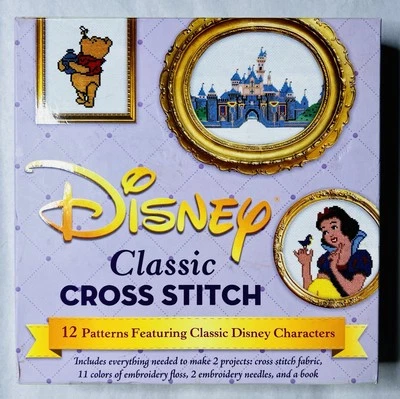 New Disney Classic Cross Stitch Kit - 12 Patterns Classic Disney Characters - Image 1 of 4