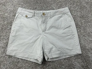 Pantalones Cortos Dockers Frente Plano Caqui Para Mujer 12 Bolsillos con Botones Informales - Imagen 1 de 9