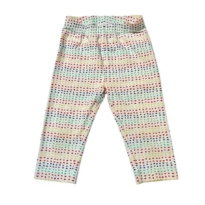 Hanna Andersson Rainbow Dot Capri Leggings Size 4 - Picture 1 of 6