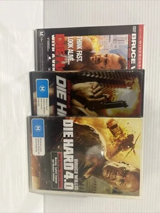 Die Hard Collection (DVD, 1988) Bruce Willis - Die Hard + With Vengeance + 4.0 - Picture 1 of 7