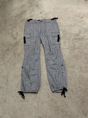 Pantalones Express Mujer Regular Talla 10 Gris Mezcla Lana 4 Correas Bolsillo C92 Foto 1 de 4