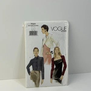 Lined Jacket Size 8-12 Loose Below Waist Collar UNCUT Pattern 7021 Vintage 90s - Picture 1 of 2