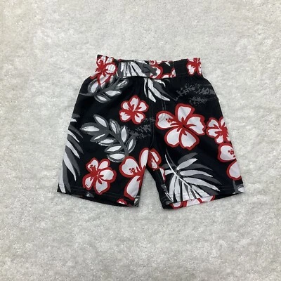 Sunpoint Boys Size S Tropical Floral Print Multicolor Swim Trunks Bathing Suit - Image 1 of 4