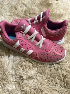 Adidas Originals Flex Shoes X The Simpsons Pink Donit Unisex Youth Size 7 - Picture 1 of 9