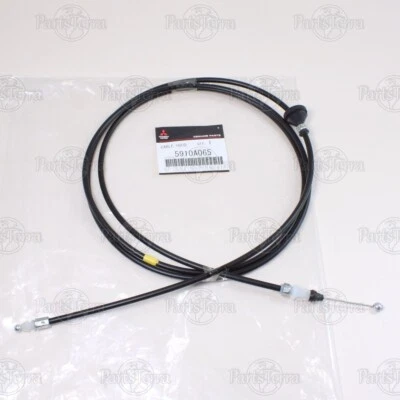5910A065  Genuine OEM Mitsubishi Hood Lock Release Cable 08-17 MITSUBISHI LANCER - Image 1 of 4