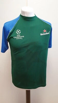 MM523 MENS HEINEKEN GREEN BLUE CREW NECK CARDIFF 2017 T-SHIRT UK M EU 50 - Image 1 of 4