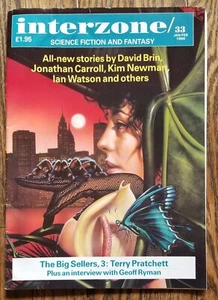 Interzone Magazine 1990 Terry Pratchett David Brin Jonathan Carroll Kim Newman - Picture 1 of 5