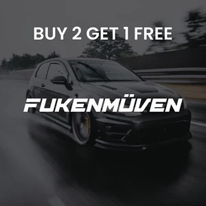 Calcomanía de vinilo Fukenmuven pegatina alemana EURO Stance Nofuksgiven - Imagen 1 de 2