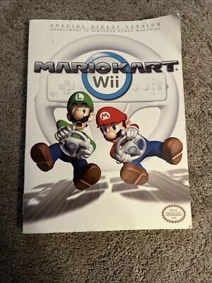 Mario Kart Wii Premiere Edition Prima Game Strategy Guide Book w Poster and Back - Image 1 of 3