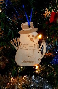 Snowman Archer Christmas Tree Decoration