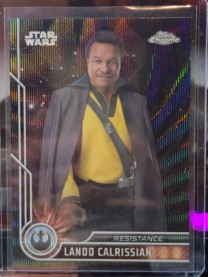 2023 Topps Chrome Lando Calrissian Black Wave Refractor	 - Image 1 of 2