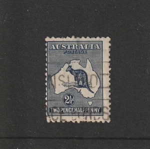 Australia 1915-1924: 2d.1/2. Indigo Kangaroo Stamp 3rd Watermark Fine Used. - Bild 1 von 2