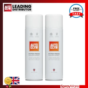 Autoglym Air Freshener Spray Hyper Fresh Golden Sunset 450ml Car Office X2 - Picture 1 of 8