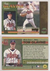 1999 Pacific Omega Gold /299 Tom Glavine #20 HOF