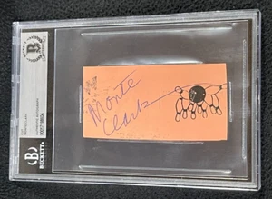 Monte Clark signed Cut Autogramm Detroit Lions #3 Beckett zertifiziert - Bild 1 von 2