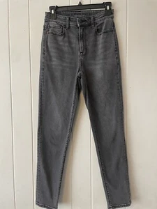 American Eagle Black Stretch Mom Jeans Size 00 - Picture 1 of 10