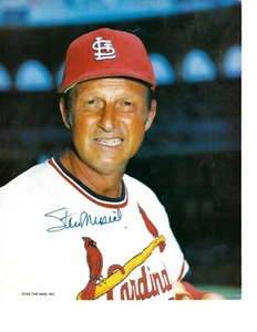 St. Louis Cardinas Stan Musial Original Auto Autograph Signed 8x10 Photo - Picture 1 of 1