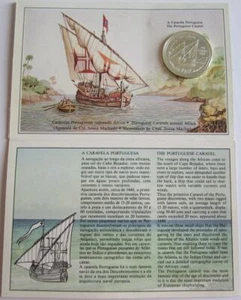 Portugal 100 Escudos 1987 Discoveries Nuno Tristão Silver BU - Picture 1 of 3