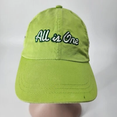 Hard Rock Cafe Hat Cozumel Green Strap "All is One" Embroidered Baseball Cap O/S - Image 1 of 4