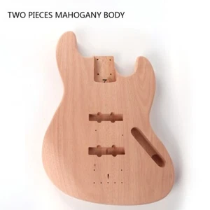 4 String DIY Electric Bass Guitar Kit Abalone Dot Inlay Roasted Maple Fretboard - Picture 1 of 6