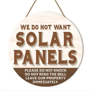 We Do Not Want Solar Door Sign, No Soliciting Sign for Front Door, Do Not Dis... - Picture 1 of 5