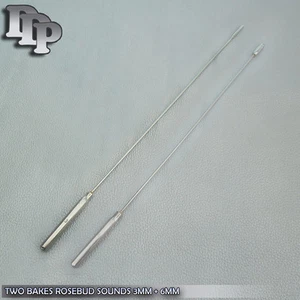 Two Pcs Bakes Rosebud Sounds 3MM & 6MM - Picture 1 of 3