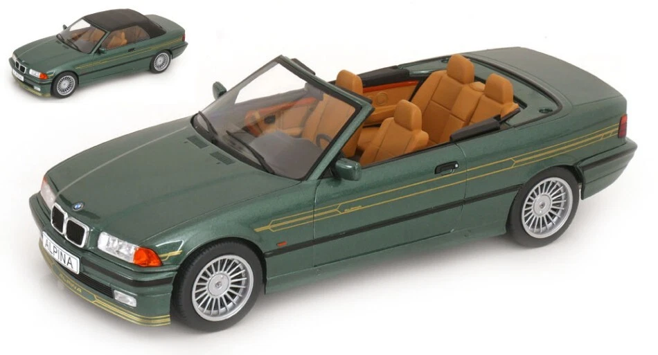 ModelCarGroup BMW ALPINA B3 3.2 CONVERTIBLE 1996 MET.GREEN 1:18 - Immagine 1 di 1